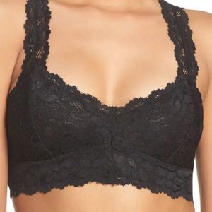 Free People black lace bralette
